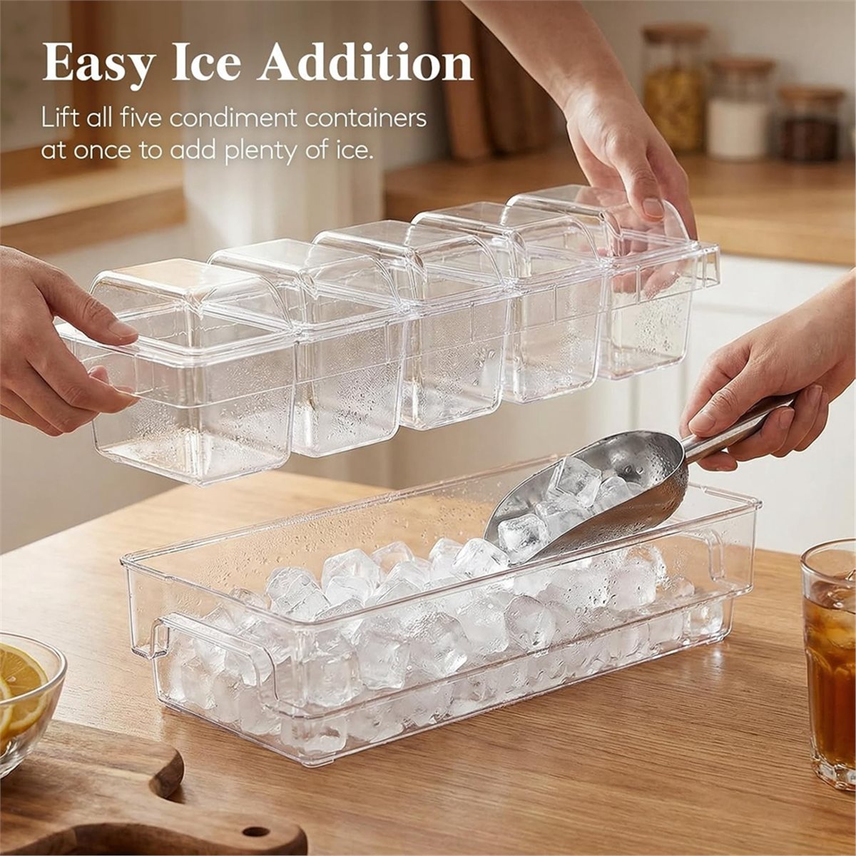 Chilled Condiment Containers,T - Garnish Tray Set ulasan dan harga