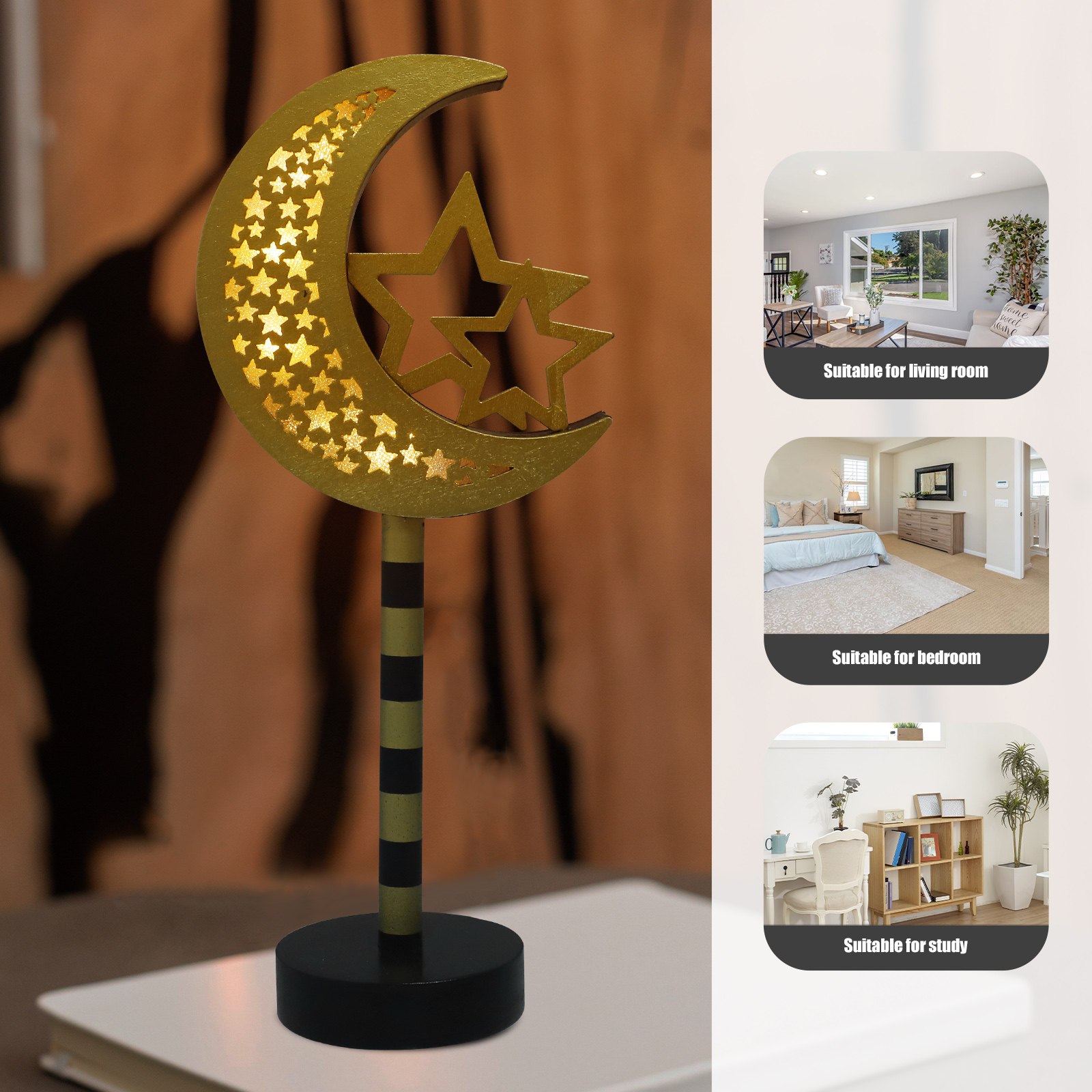 Ramadan LED Lamp Eid Mubarak W - Home Bar Cafe ulasan dan harga
