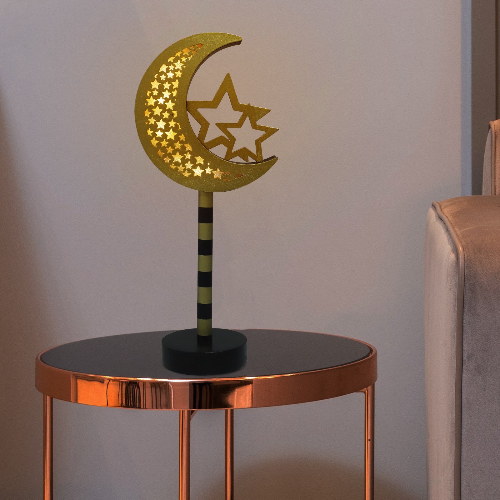 Ramadan LED Lamp Eid Mubarak W - Home Bar Cafe ulasan dan harga
