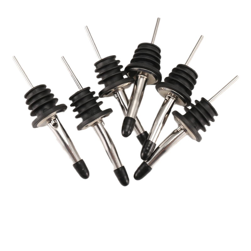 AB34-6Pcs Stainless Steel Pour - Speed Pourer Cap ulasan dan harga