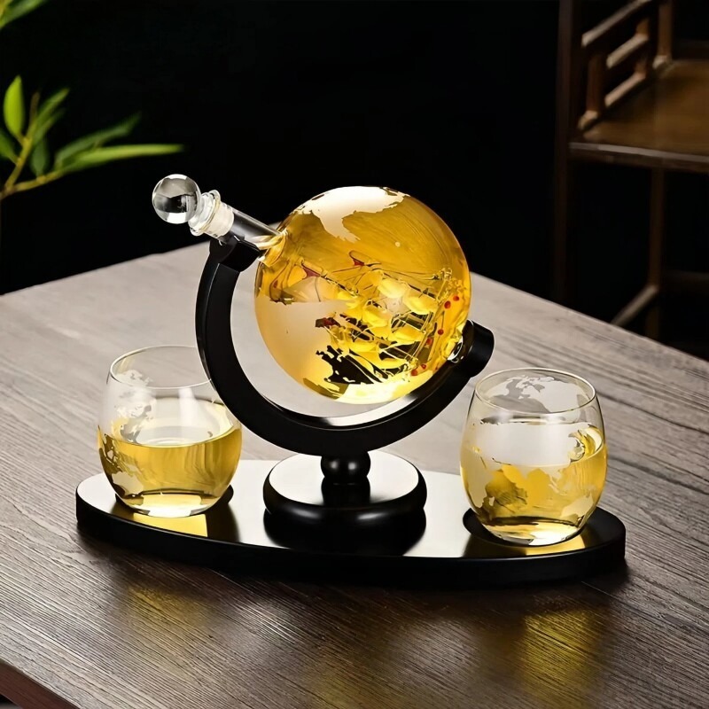 Decorative Globe Wine Decanter - Home Bar Stand ulasan dan harga