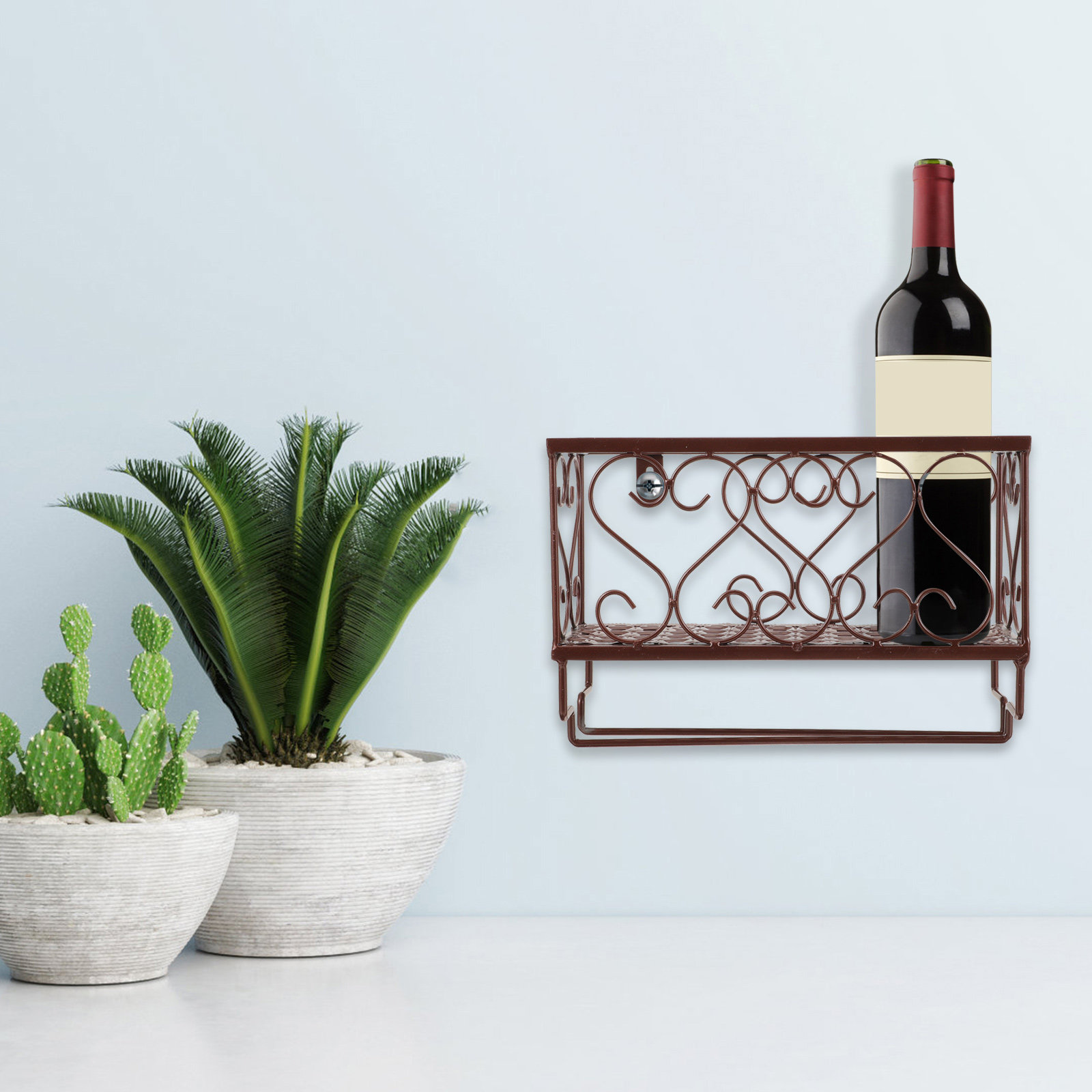 Space Saving Wall Mounted Wine - Home Bar Shelves ulasan dan harga