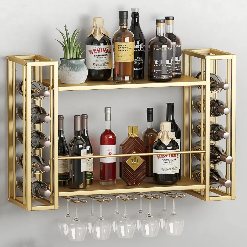 Wall Mounted Wine Rack, Wine R - Home Bar Shelves ulasan dan harga